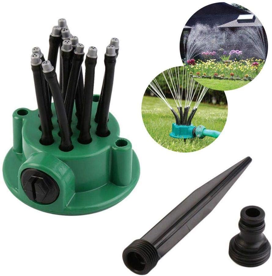360 Degree Garden Sprinkler for Small Areas Adjustable Lawn & Garden Sprinklers Automatic Multi-Head Sprinkler System Rotary Sprinklers Lawn Grass Sprayer for Plants, Greenhouse, Lawn, Garden, Yard : Garden & Outdoor