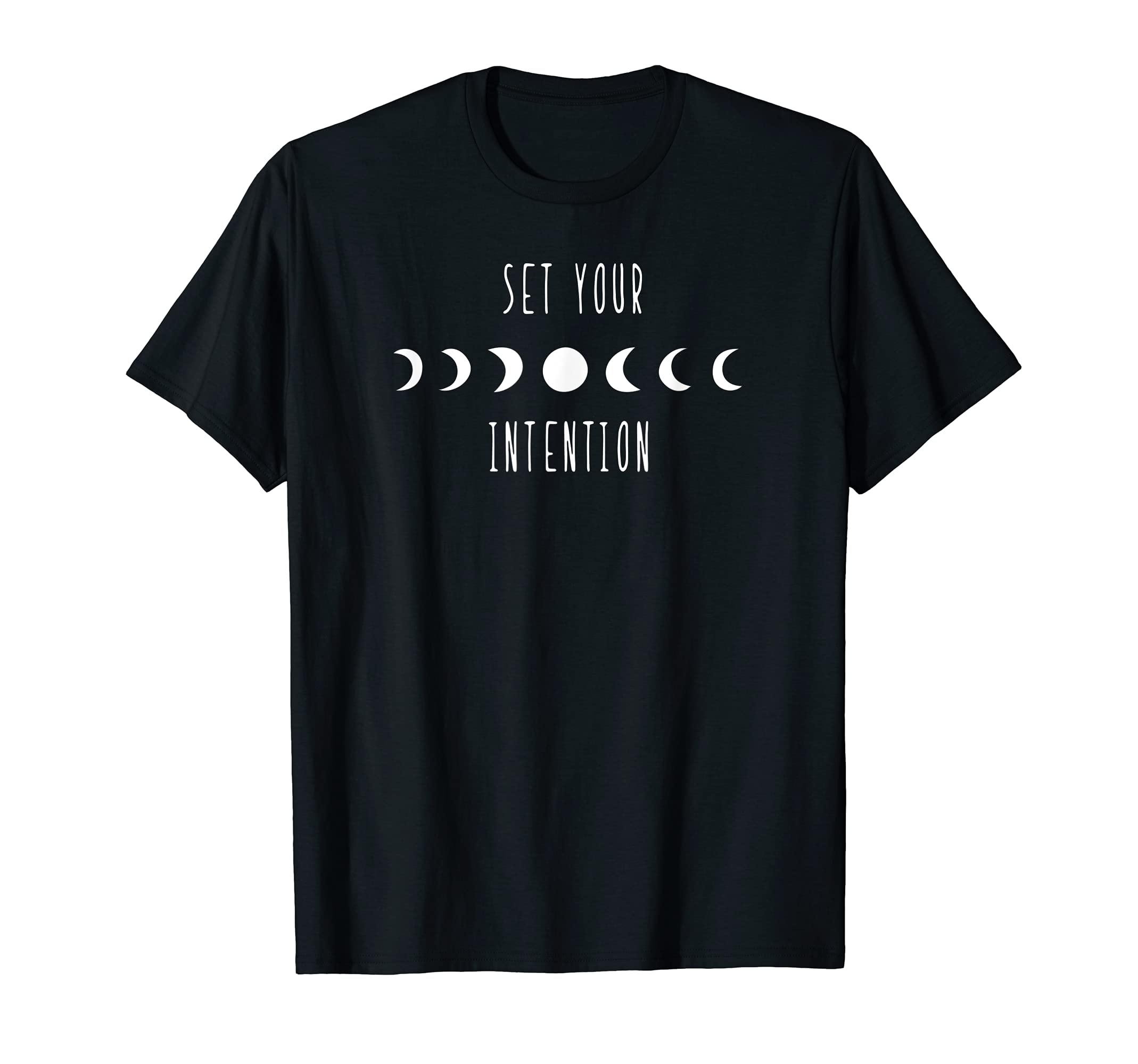Set Your Intention meditation yoga reiki manifestation moon T-Shirt