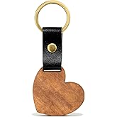 choice of all Heart Keychain Wooden Keychain Leather Bag Charms Valentines Day Gifts Bag Minimalist Accessory for Women