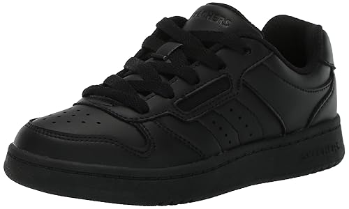 Skechers Boys' Quick Street, Black/Black, 4 Big Kid