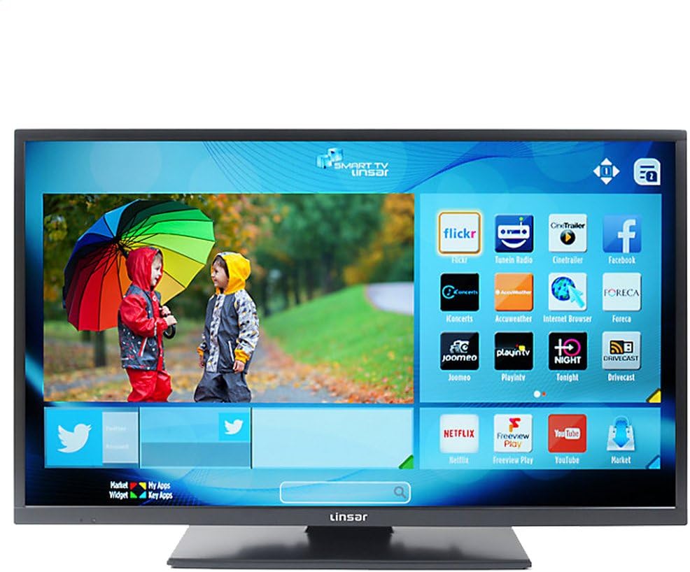 Linsar 43LED800 43Inch LED HD Ready 720p Smart TV/DVD Kit with Built