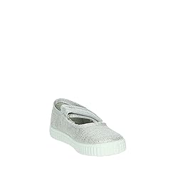 Cienta Girls Mary Jane Shoe, Silver, 20 M EU / 4 M