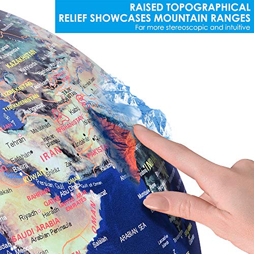 2 Illuminated+Topographical+Magnifying+Education+Decoration