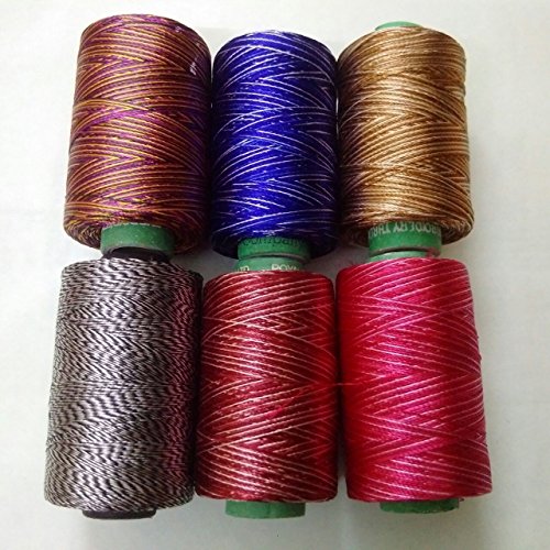 SHADED - Set Lot of 10 Spools Tubes - 150/2 Denier Viscose Rayon Thread Yarn - Hand & Machine Embroidery Sewing