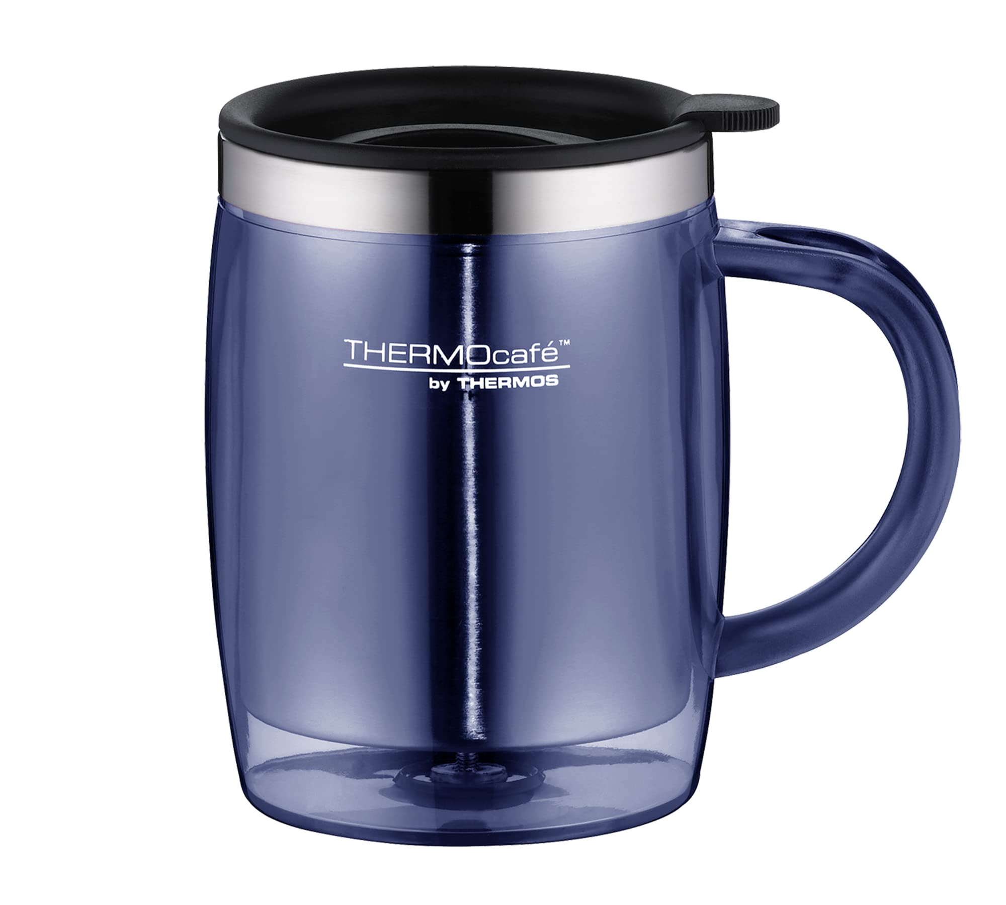 Thermos Thermo Cafe by 4059.256.035 Cup 0.35 Litre Desktop Mug, Plastic, blue