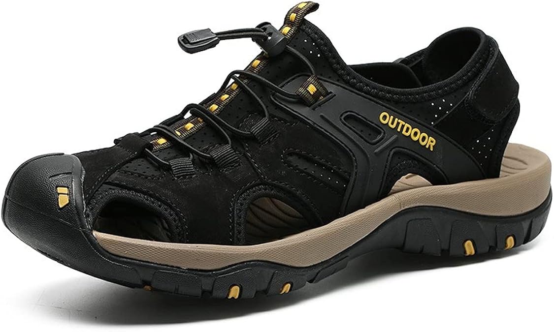 Men's Leather Sandals Beach Shoes Men's Outdoor Casual Shoes Beach