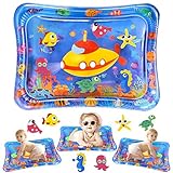 TEPSMIGO Inflatable Water Play Mat, Tummy Time Water Mat for Baby Infants - Baby Toys for 3 6 9 12 Months, Kids' Indoor Climbers & Play Toys