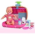 Nenuco Always Play with Me Baby Doll with Travel Bag 2 in 1, Baby Accessories, 14" Doll