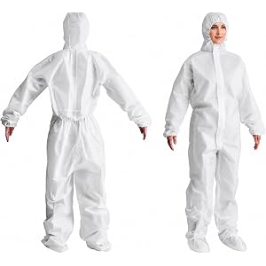 Northam – Full Body Cover Suit with Hood, Elastic Wrists and Ankles for Painting and Cleaning