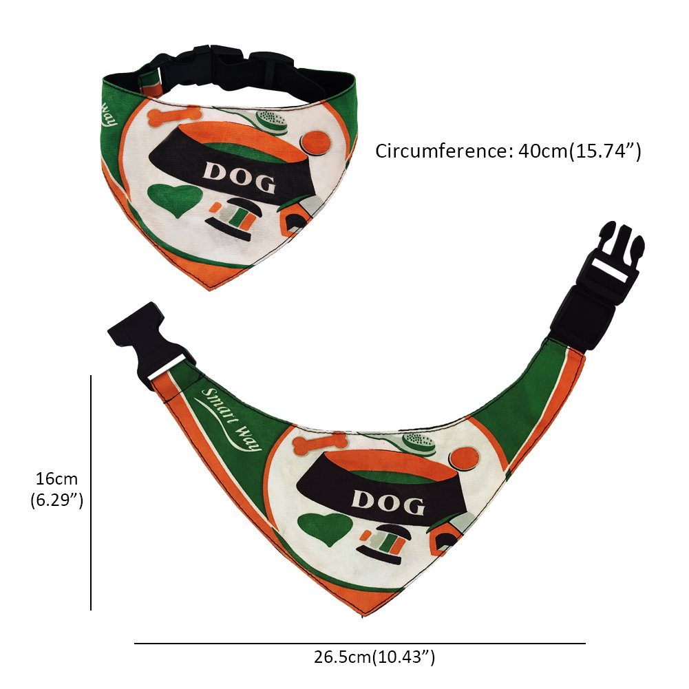 SW Dog Bandana Pet Scarf Neckerchief Collar Adjustable Pet Fashion Accessory for Medium Large Cats Accessories Dress