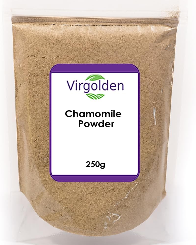 Virgolden Chamomile Powder 250g - Herbal Supplement for Wellness