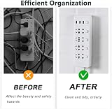 DDSHUN 4Pcs Power Strip Adhesive Socket Holder Cable Organizer Desk Mount view 5