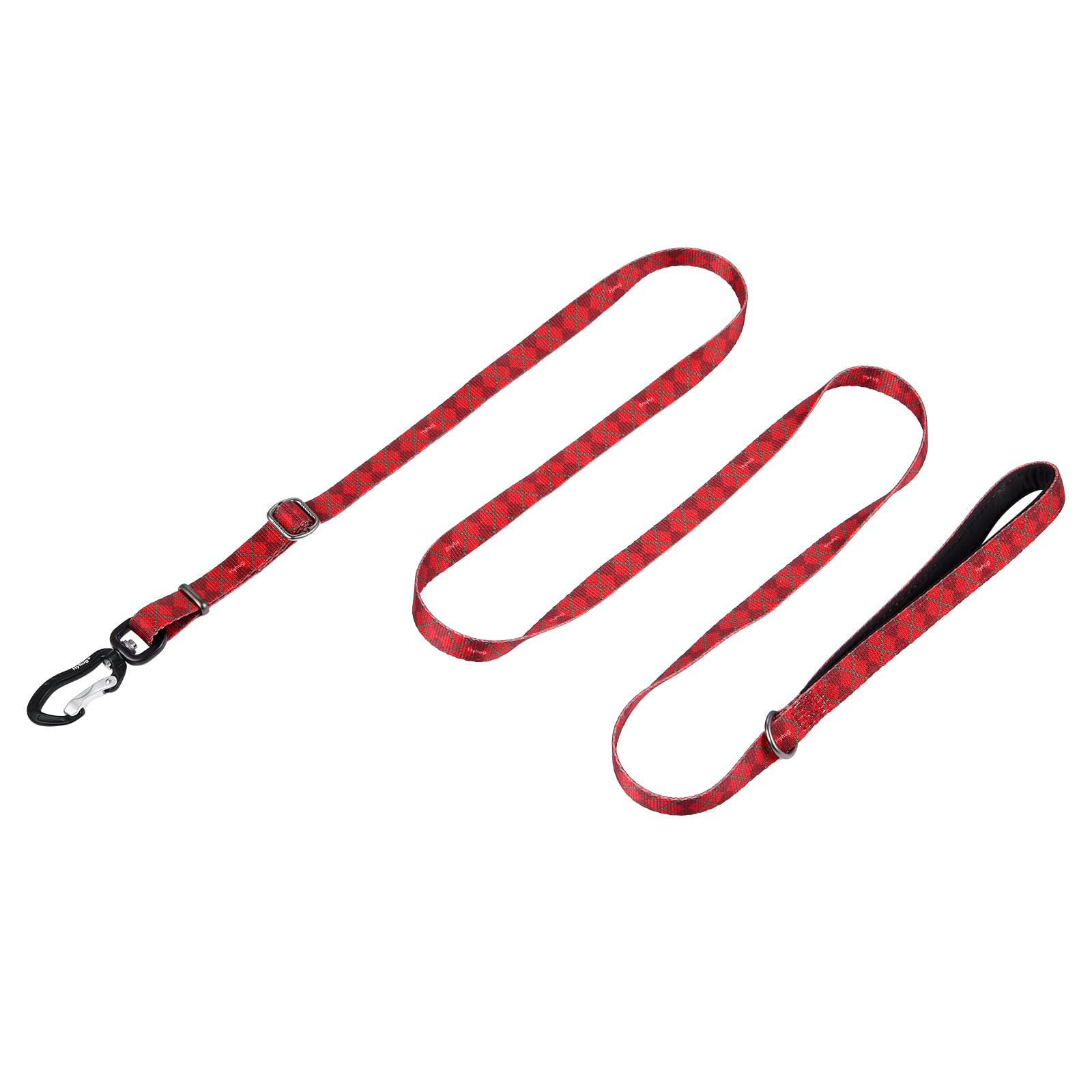 Hyhug Pets Polyester Adjustable Length Dog Lead, Use Sturdy Aluminum Hooks，Light and strong，Super Soft Handle, Suitable For the Pursuit of Advanced Perfect Leash. (Small, Red Sweater)