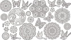 The Coloring Table – Mandala Design – Rectangle