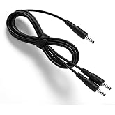 12V Y Harness for Gerbing Heated Garments Gear | Dual-Port Cord, for Heated Motorcycle Gloves, Insoles, Socks, Outdoor Winter Riding Accessory -2 in 1 Charging Cable - Black