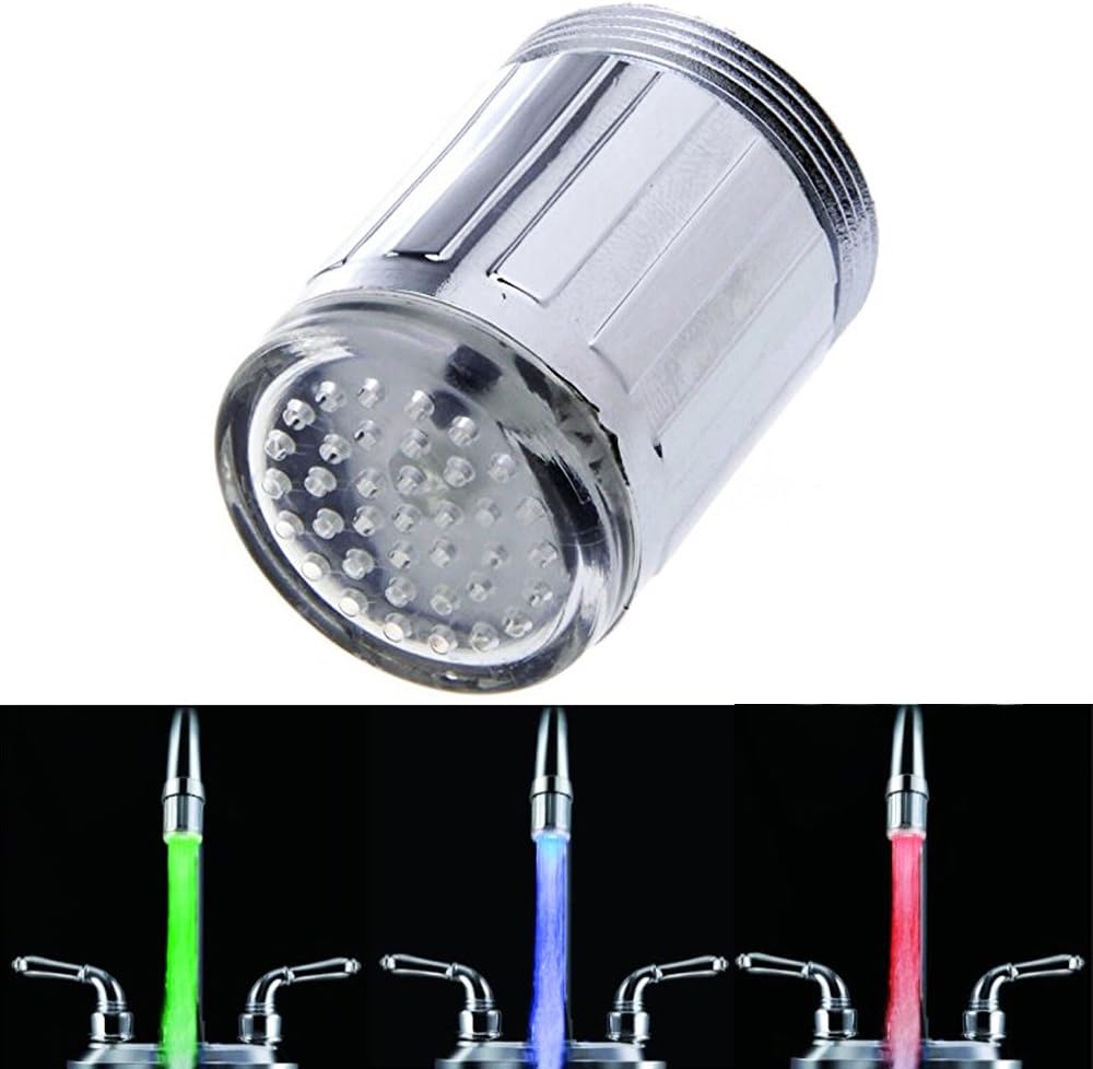 dizauL® colorful LED Faucet Light Shining LED faucet with temperature