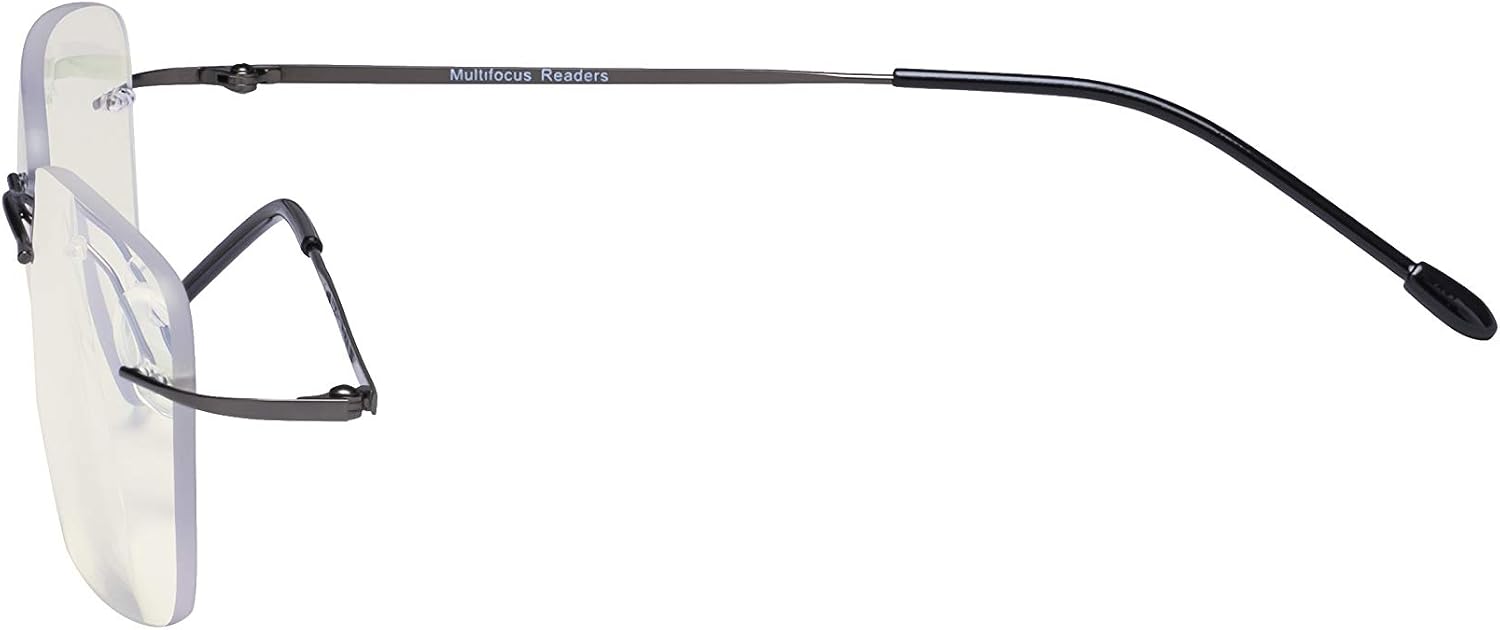 Eyekepper Rimless Progressive Readers Women, UV Protection Rimless Multifocus Computer Readers - Image 4