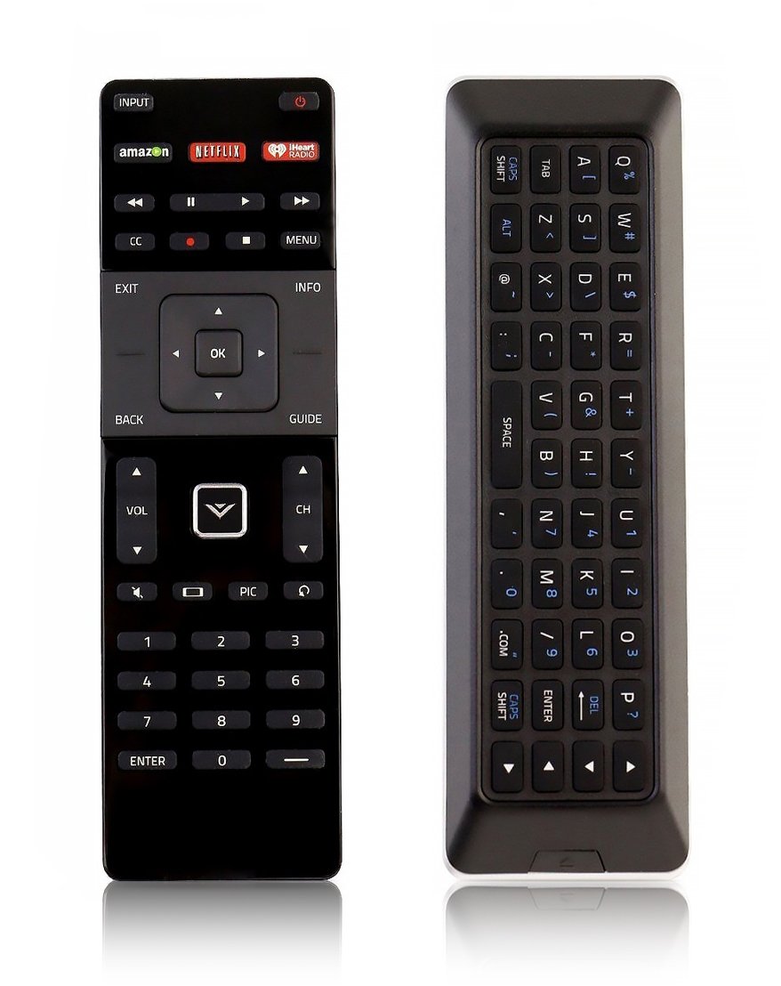 New XRT500 LED TV Remote Replacement with Keyboard fit for VIZIO TV M422I-B1 M492I-B2 M502I-B1 M552I-B2 M602I-B3 M652I-B2 M702I-B3 P502UI-B1 P502UI-B1E P552UI-B2 P602UI-B3 P702UI-B3 (Bk: 500-1)