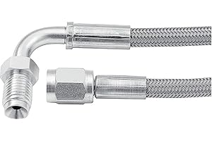 Allstar Performance ALL46332-36 (36") Straight Braided Brake Line, Silver