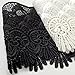 BLACK Venise Lace Ribbon Trim for bridal, apparel, home decor, 3-1/2 Inch by 1 Yard, BAT-6963