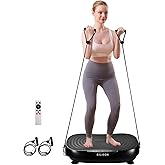 EILISON Glory Vibration Plate Exercise Machine - Lymphatic Drainage Whole Body Workout Vibration Platform 99 Adjustable Speeds Power Shaping Vibrating Plate, Weight Loss, 350 lbs
