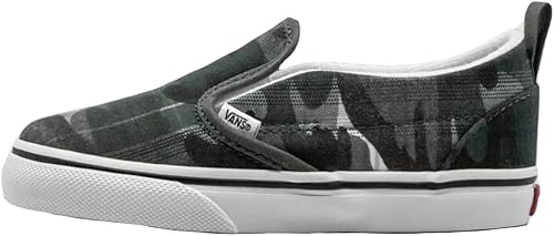 plaid vans slip ons