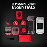 AEX Manual Food Chopper 550ml Pull Cord Non Electric Persoan Red view 3