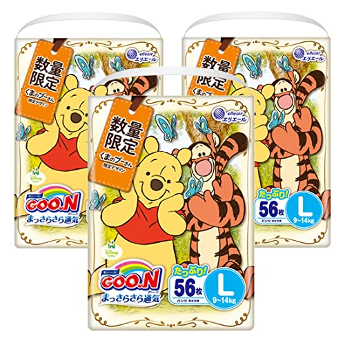 【パンツ Lサイズ】グーン まっさらさら通気 (9~14kg) 168枚(56枚×3) 男女共用 [ケース販売]商品画像
