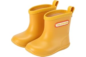 Tree Grandpa Toddler Rain Boots Baby Kids Easy-on Rain shoes Children Waterproof Shoes for Boys Girls(1-6 Years)