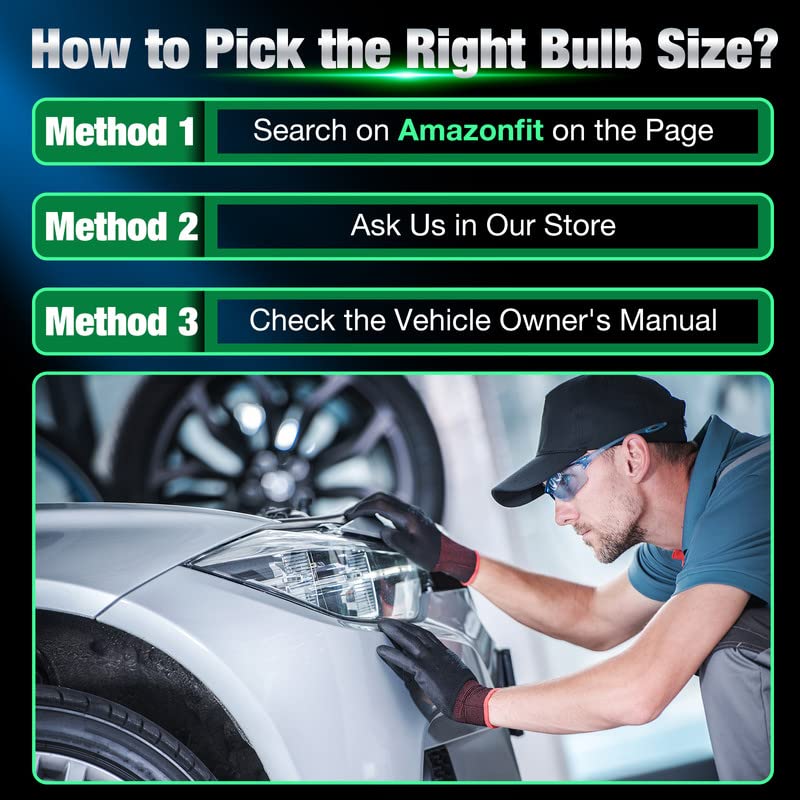 Led Headlight Bulbs, H11/H8/H9 Headlight Bulbs w/ 14000LM, 6500K Super Bright, Cool White, Efficient Cooling System, Patent 1+1 Design, 50000H Lifespan, Fog Light w/ 10Mins Plug & Play, Pack of 2