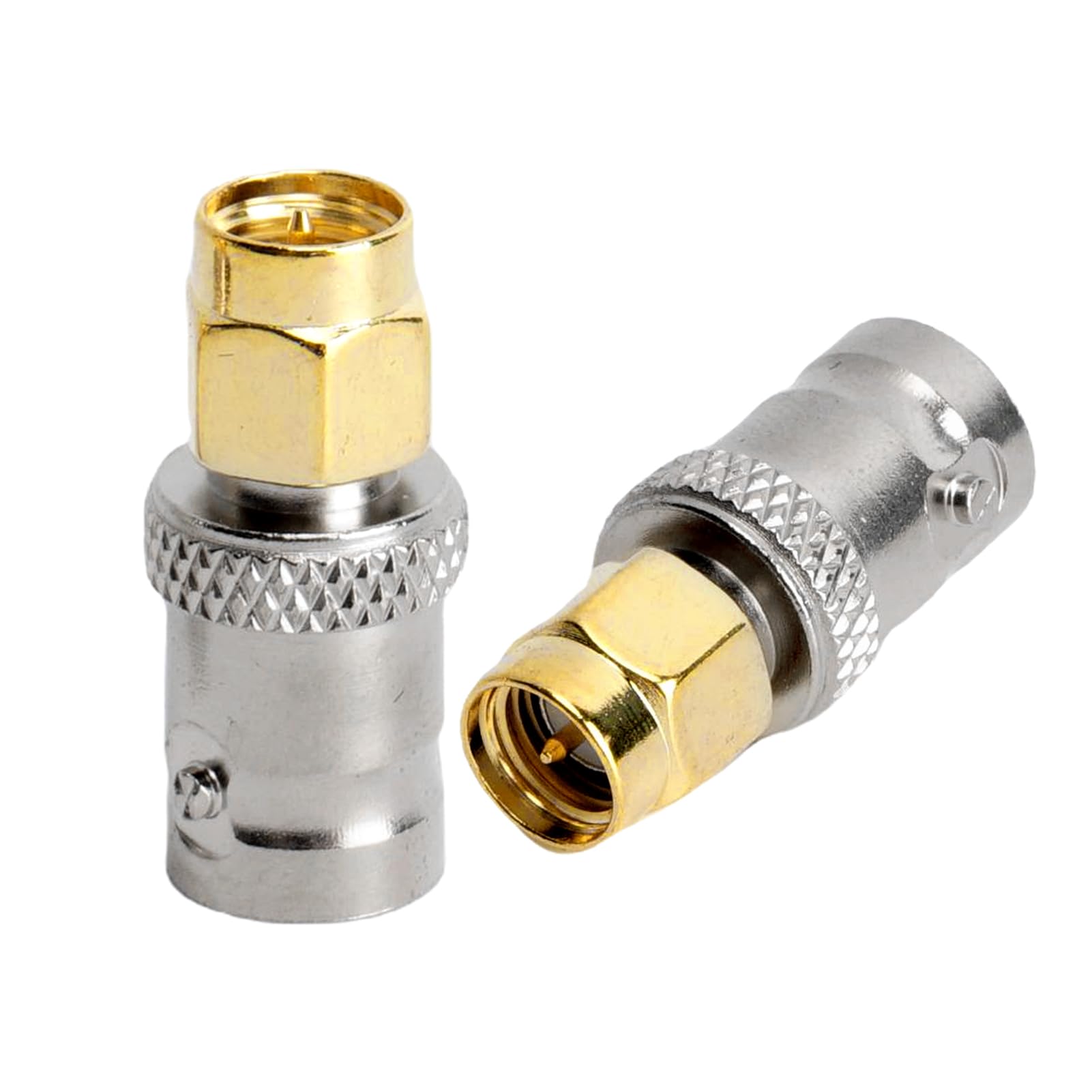 ACONRFTOL SMA BNC Adapter SMA to BNC Coaxial Adapter BNC Female to SMA Male BNC Female to SMA Male Coaxial Connector for RF Antennas, WiFi Devices, SDR, WIFI, etc (Pack of 2)