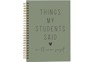 bitCNY Teacher Gift Spiral Notebook - Thank You Gift for Teacher, Teacher Appreciation Gifts, Keepsake Journal, Teacher Notebooks for School Supplies, Home & Office, Spiral Bound 5.5x8.5