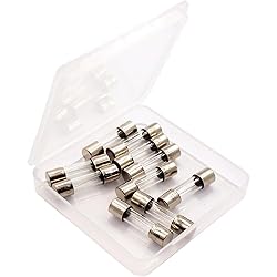 SIXQJZML 10 Pack F5AL Fast-Blow Fuse 5A Max 5 amp