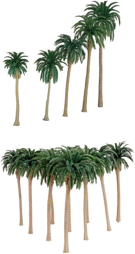 20 Pieces Plastic Palm Tree Train Layout Scenery Trees Mini Scenery Landscape Scenery Amazon Canada