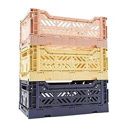 Collapsible Storage Box, Foldable Crate Organizer