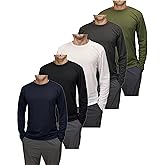 Mens Quick Dry T Shirts Long Sleeve Athletic Running Workout Sun Protective Fishing Hiking Tshirts Active Wicking Tee