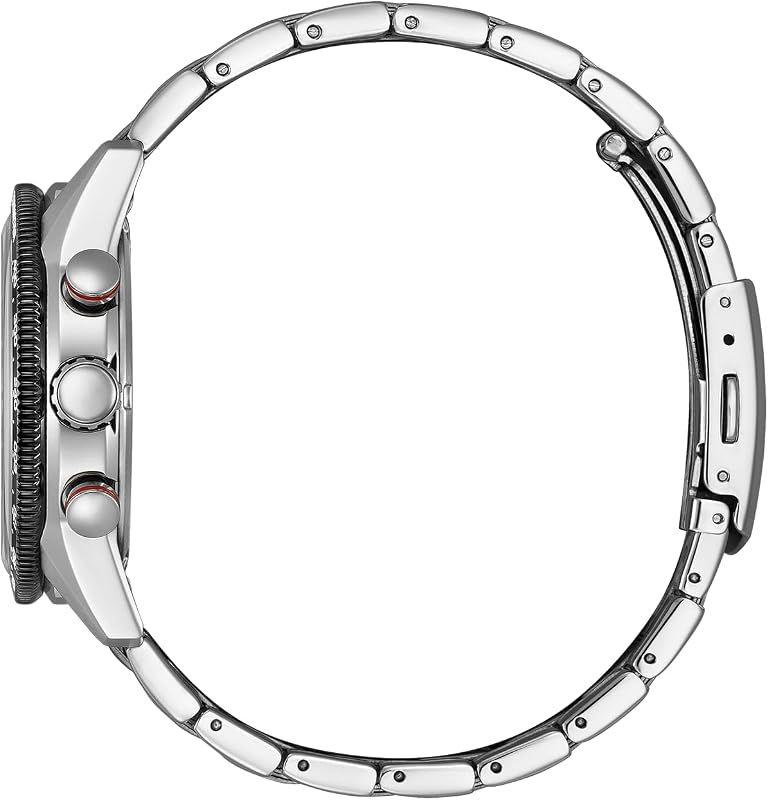 Eco-Drive Herrenuhr Edelstahl, Schwarz, 39.9 mm, CA4714-55E