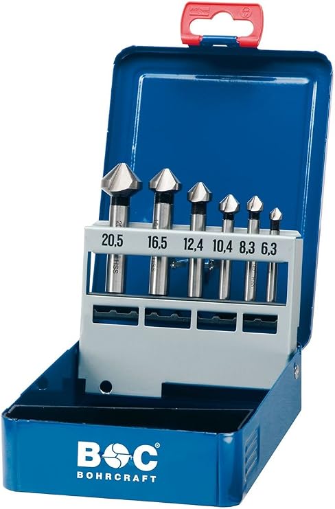 Fraise Conique HSS-E Co5 WRS - Angle 90°, 3 Coupes, Pour Inox Et Métaux Durs, Diamètre 8,3 Mm, Fabriqué En Allemagne