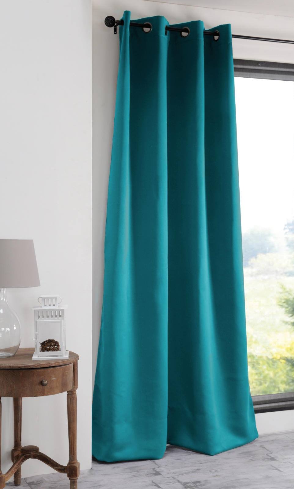 LOVELY CASA r41840008 Notte Blackout Curtain Polyester Celadon 180 x 135 cm