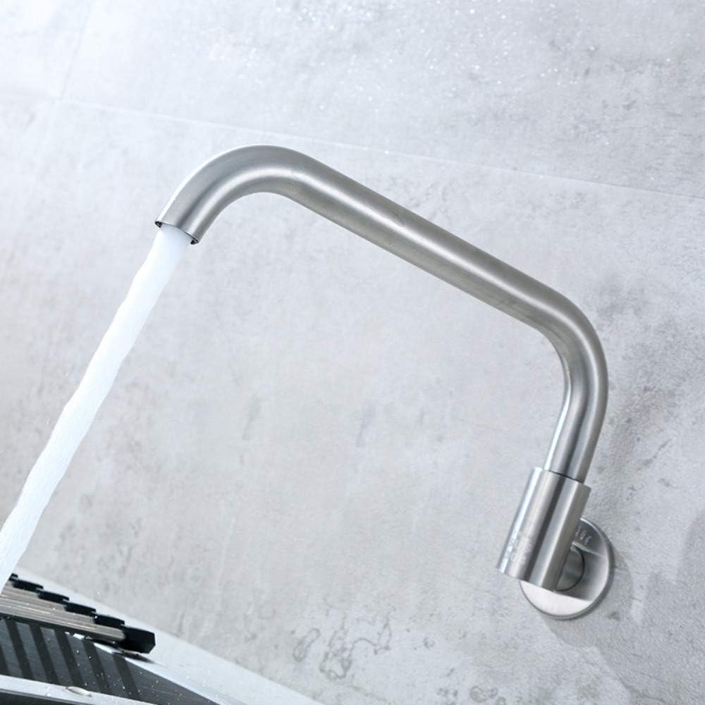XPYFaucet Kitchen Semi-Automatic Sink Faucet Wall-Mounted Stove Single Cold Sink