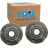 TRQ 2 Piece Rear Wheel Bearing & Hub Assembly Set Compatible with 2004-2006 Mitsubishi Lancer 2003-2006 Outlander