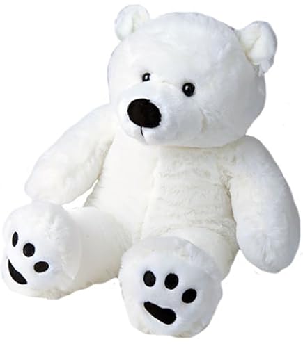 Amazon.com: Cuddly Soft 16 inch Stuffed White Polar Bear