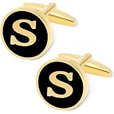 GWD Cufflinks for Men Personalized Letter CuffLink Shirt Cuff links