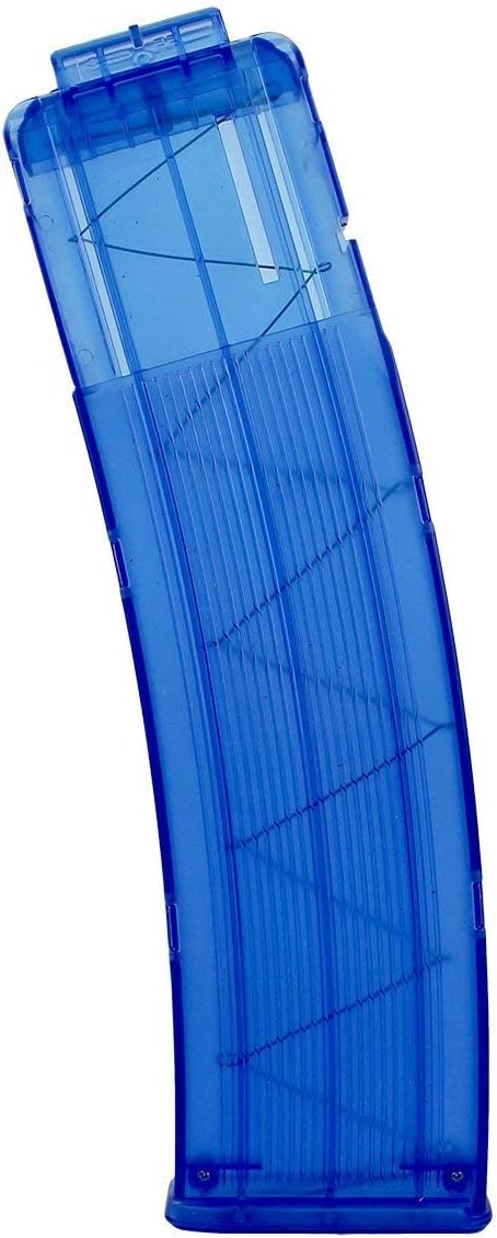 BOROLA22 Darts Magazine Quick Reload Clip Compatible for Nerf Elite (Transparent Blue)