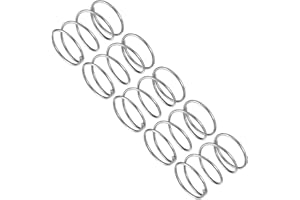 uxcell Compression Spring, 5Pcs 304 Stainless Steel, 25mm OD, 1.6mm Wire Size, 35mm Free Length, Silver Tone