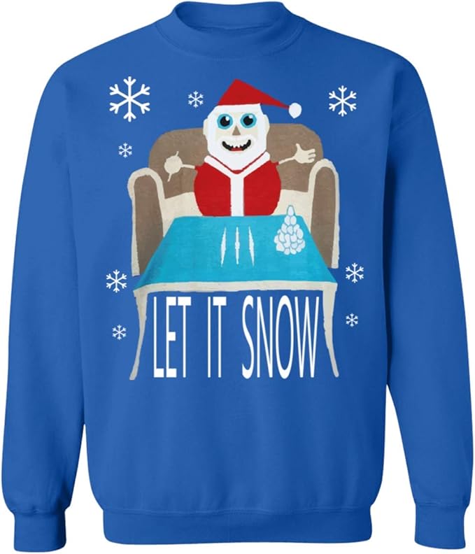 Cocaine Santa Let It Snow Weihnachtspullover Walmart Gr L Konigsblau Amazon De Bekleidung