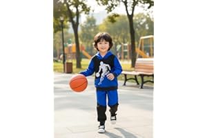 Toddler Baby Boy Clothes Set Long Sleeve 2 Piece Hoodie and Sweatpants Fall Winter Outfits for Boys 4-8T
