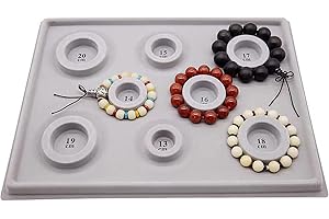 SXDMHYB Bead Design Board,DIY Jewelry Production Tray,Flocked Bead Board Bracelet Beading Jewelr，for Necklace Beads Jewelry Manager Tray,Sorting and organizing Jewelry Making DIY Design