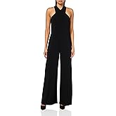 Adrianna Papell womens Halter Overlay Jumpsuit