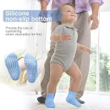 N/Q Toddler Non Slip Socks 12 Pairs Anti Skid Crew 1-10 Years Boys Girls view 4